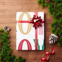 Joyful Colorful Christmas  Wrapping Paper