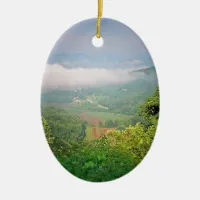 North Georgia Mountains, USA Ceramic Ornament