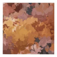 Modern Abstract Autumn Art Pattern Faux Canvas Print