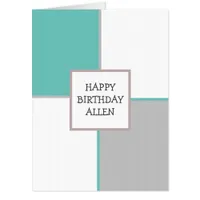 Happy Birthday Personalized Huge Jumbo Sized Card
