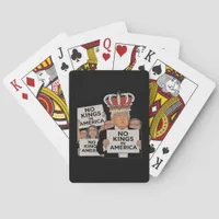 No Kings In America Anti Classic Bold Style Poker Cards