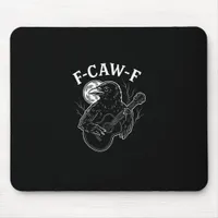 F Caw F Funny Crow Guitar Halloween Vintage Style Mouse Pad