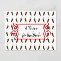 A Recipe For the Bride Wedding Recipe Card