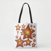 Stylish Elegant  Starfish Pattern Tote Bag