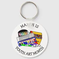 March is Youth Art Month    Keychain