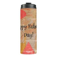 Wood - geometric shapes  - Father’s day Thermal Tumbler