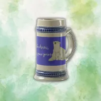 Polar bear mom with her cub | beer stein