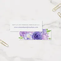 Watercolor floral Wedding reply at website RSVP