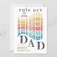 This Guy One Awesome Dad, Funny Quote Fathers Day Card