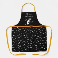 Happy Hallowine! Halloween Wine Pun Apron