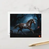 The Mustang in the Haunted Forest Postcard