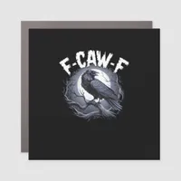 F-Caw-F Minimal Clean Car Magnet