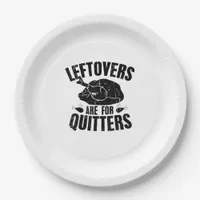Leftovers Are For Quitters Funny Thanksgiving Turk Paper Plates