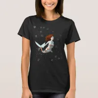 Pretty Koi Mermaid Swimming Underwater T-Shirt