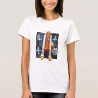 Cats to the Moon  T-Shirt