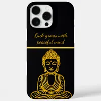 Golden Buddha in Peaceful Pose iPhone 16 Pro Max Case