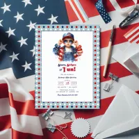 Stars, Stripes & Fun | All American Boy Birthday Postcard