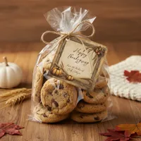 Rustic Thanksgiving Harvest Pumpkin and Wheat Favor Tags