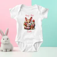 Personalized Baby's First Easter Baby Bodysuit