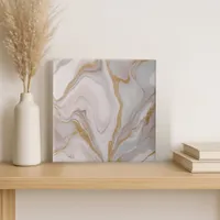 Elegant Blush & Gold Marble Ceramic Tile