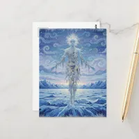 The winter Goddess Snow and Ice Mountains Postcard