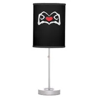 Skeleton Heart And Hands Funny  Table Lamp