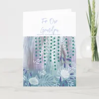 Abstract Floral Grandpa Father's Day Card