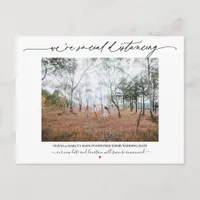 Social Distancing Wedding Postponement Postcard