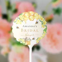 Bridal Shower Bumble bees honey yellow florals Balloon