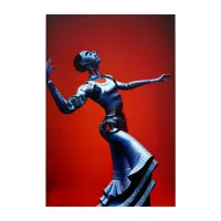 Robot Cyborg passionately dancing Flamenco Acrylic Print