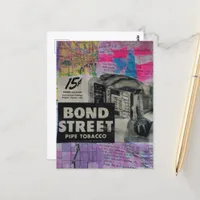 Bond Street Mixed Media Collage Postcard