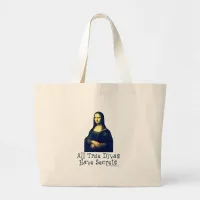 Mona Lisa Diva Secrets Large Tote Bag