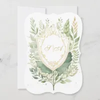 Rustic Watercolor Greenery Wedding