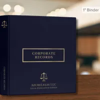 Simple Corporate Record Lawyer Attorney 3 Ring Binder