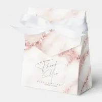 Modern Marble Glitter Thank You Rose Gold ID816 Favor Boxes