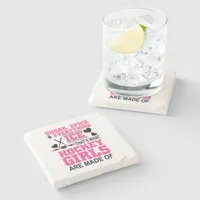 sugar spice and everything ice girls hockey stone coaster