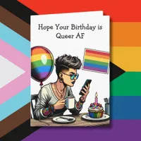 Have a Queer AF Birthday | Inside Coloring Page Card