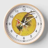 Clock - Sun and Rooster