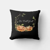 It’s Fall Y’all Halloween Cool Unique Style Throw Pillow