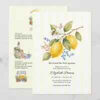 Main Squeeze Amalfi Coast Italian Bachelorette Invitation