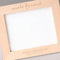 Remember this moment Newlyweds Name Engraved Frames