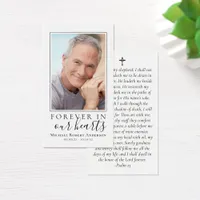 Photo Memorial Prayer Card