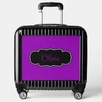 Vibrant, Bold Fuchsia Purple Personalized  Luggage