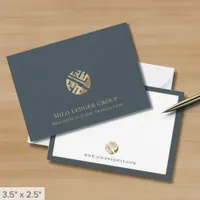 Modern Dual-Sided Business Logo Note Card