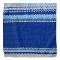 Bandana - Blue Stripes Crochet