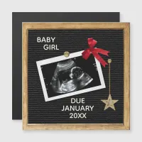 Christmas Baby Announcement Letter Board Magnet