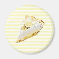 Banana Cream Pie Refrigerator Food Magnet