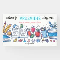 Welcome Back to School Colorful First Day  Banner