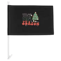 Cute Christmas, Tis The Season Car Flag