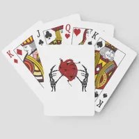 Heart And Hands Skeleton Heart Hands Soft Poker Cards